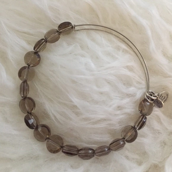 Alex & Ani gray flat vintage bead