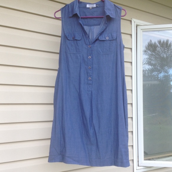 Cute jean shirt dress