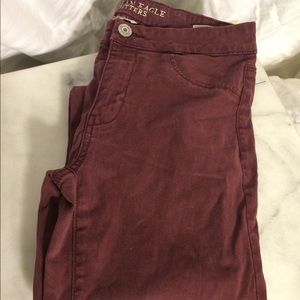 New American Eagle Oxblood Jean