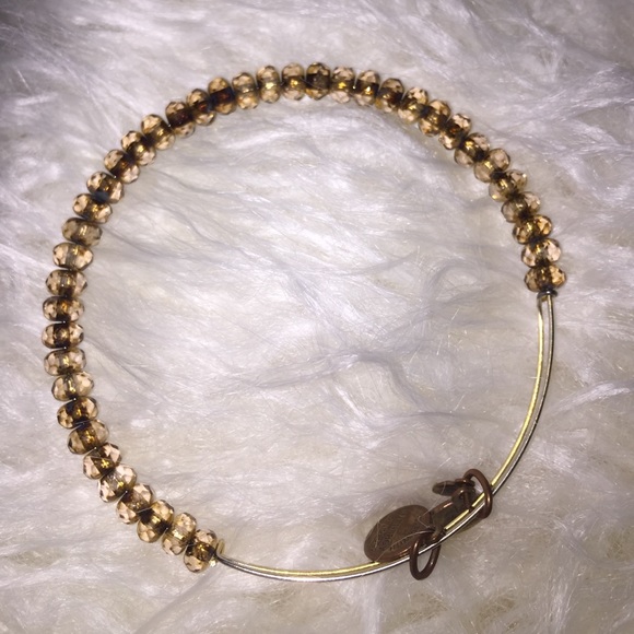 Alex & Ani brown speckled small vintage bead