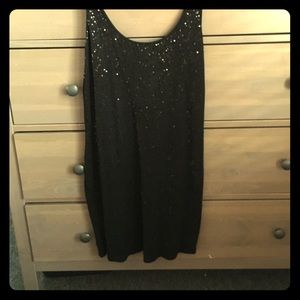 Black sequin dress