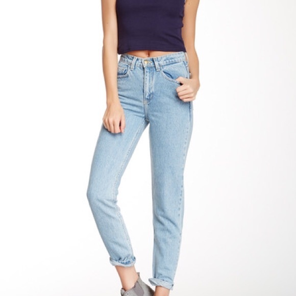American apparel high waist jeans