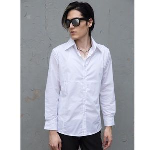 boutique Shirts - White Slimfit Mens Dress Shirt Button Front NEW boutique Shirts - White Slimfit Mens Dress Shirt Button Front NEW
