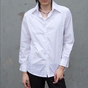boutique Shirts - White Slimfit Mens Dress Shirt Button Front NEW boutique Shirts - White Slimfit Mens Dress Shirt Button Front NEW