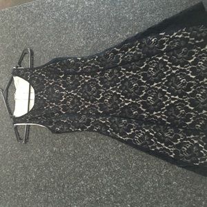Black lace dress