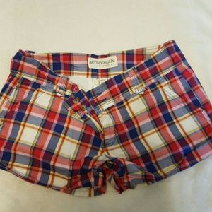 Aeropostale plaid shorts