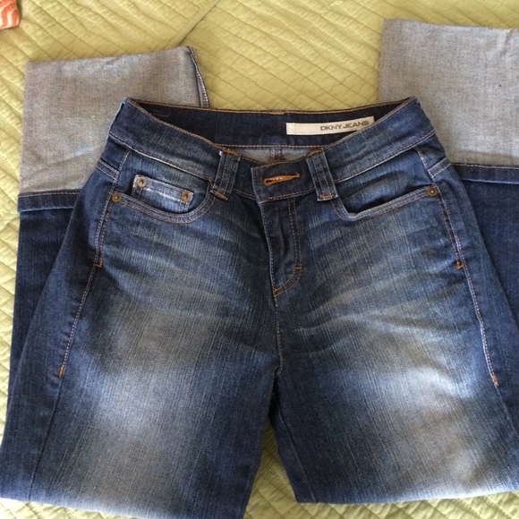 DNKY Jeans- cuffed at the bottom.