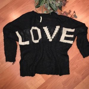 Fun oversized casual knit sweater