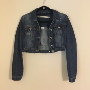 Cropped jean jacket