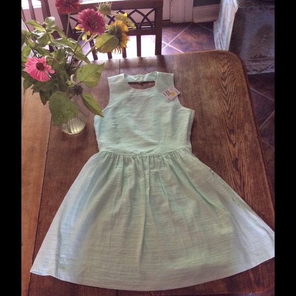 H&M A-Line Dress Sea Green Size 6