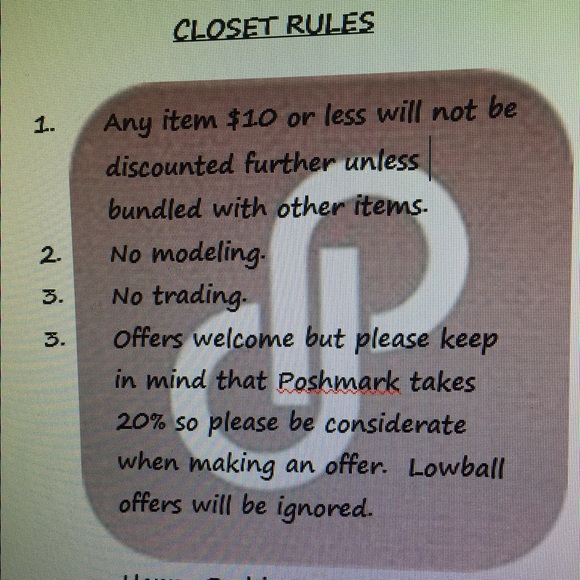 Welcome to my closet!! Here are my rules!