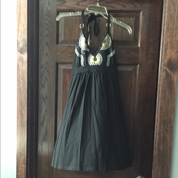 Black Bra Top Beach Dress