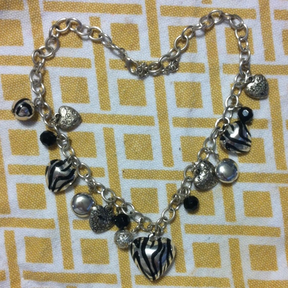 Zebra Charm Necklace