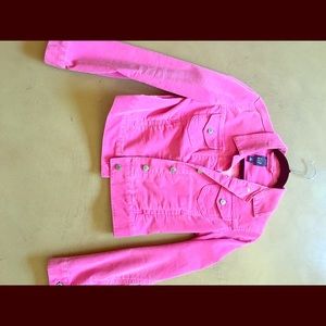 Gap pink denim jacket