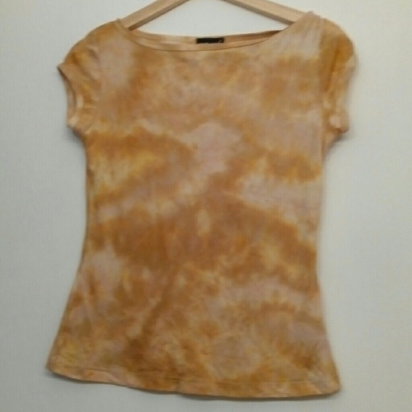 Wet Seal tie-dyed top large orange festival season - Picture 2 of 4