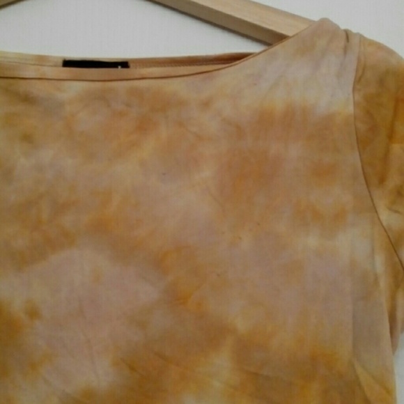 Wet Seal tie-dyed top large orange festival season - Picture 3 of 4