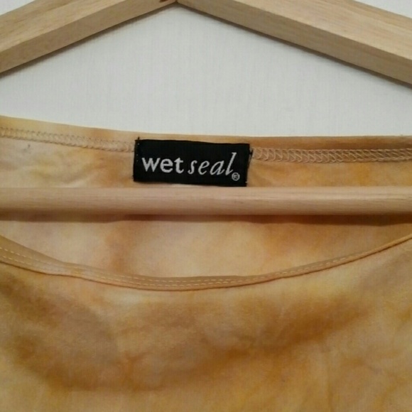 Wet Seal tie-dyed top large orange festival season - Picture 4 of 4