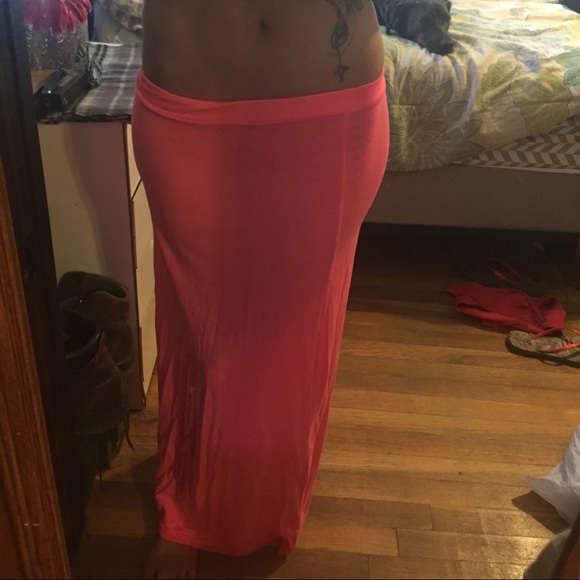 Bright pink maxi
