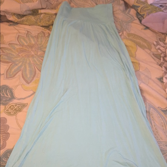 Light blue maxi skirt