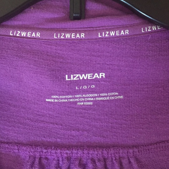 lizwear lightweight jacket. Purple & size Large. - Picture 2 of 3