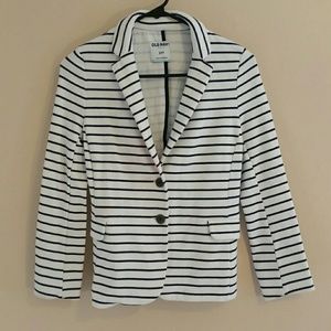 NWOT Blue and White Striped Blazer