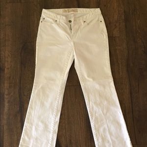 Size 4, Anne Taylor LOFT white jeans.