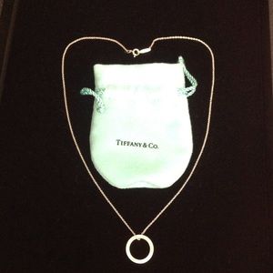 Authentic Tiffany &Co 1837 Circle Pendant Necklace