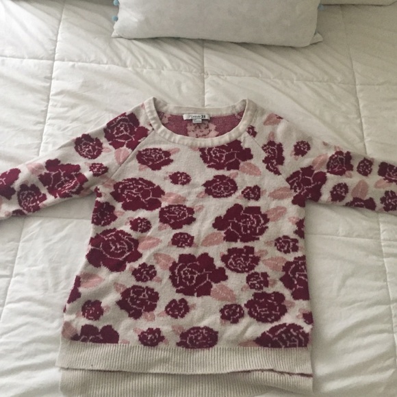 Forever 21 floral sweater