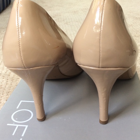 Loft Nude Peep Toe Mid Heel - Picture 4 of 4