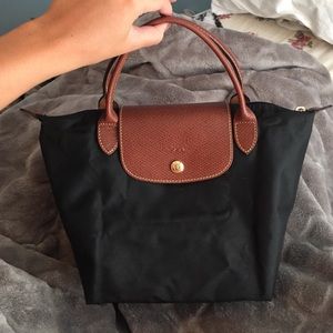 Le Pliage small black handbag