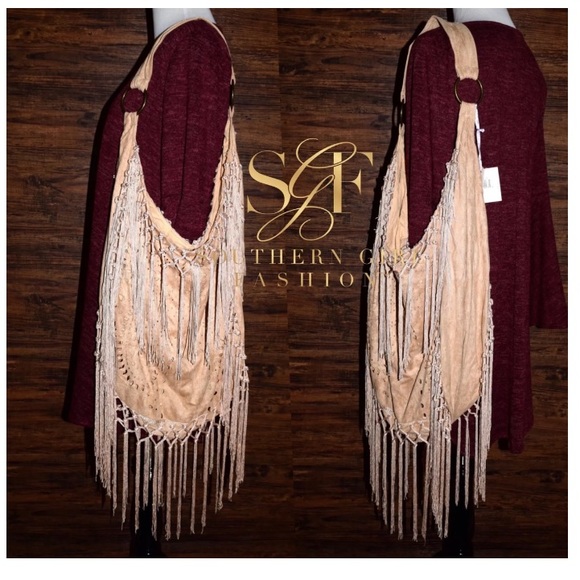 HOBO BAG Faux Suede Oversized Summer Shoulder Tote - Picture 3 of 7