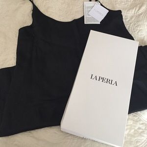 NWT La Perla Black Chemise, size 4