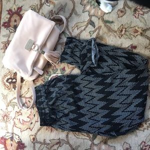 ▫️⬛️White x Black Waist-Tie Pants⬛️▫️