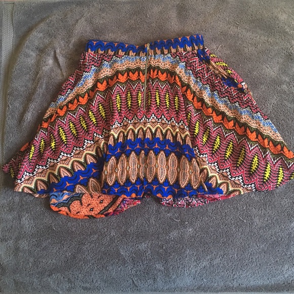 Bohemian Print Mini Skirt