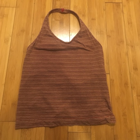 stripped halter top