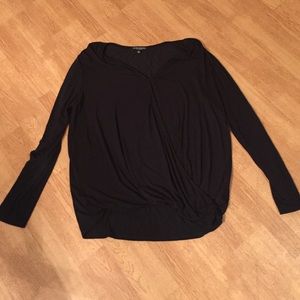 Crossover Black Blouse