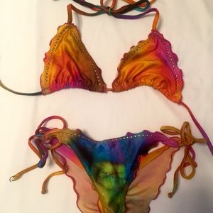 Luli Fama Tie Dye Brazilian Bikini