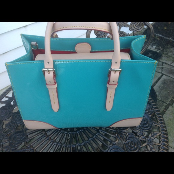 Authentic Dooney and Bourke patent leather handbag