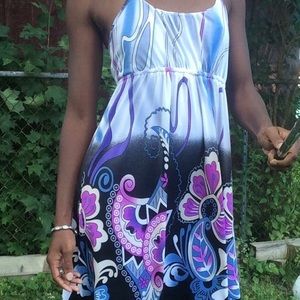 Psychedelic Flower Patterned Sundress