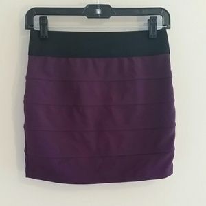 Purple Bodycon Pencil Skirt NWOT