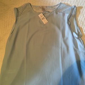 Light Blue Crochet Blouse