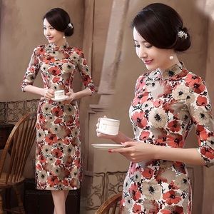 Traditional cheongsam dress