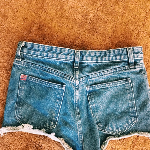 Urban denim high waisted shorts