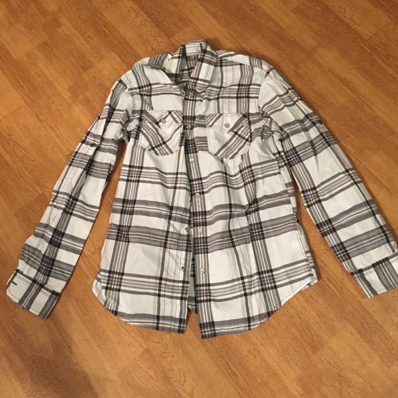 Men's Pearl Snap Plaid Shirt