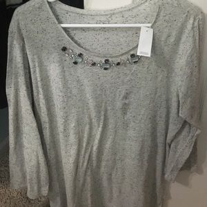 New with Tags Loft Jeweled Shirt