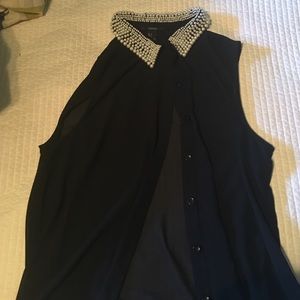 Black Peter Pan Pearl Collar