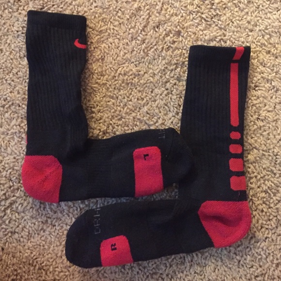 Nike Elite black and red socks