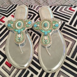 silver Chico sandals