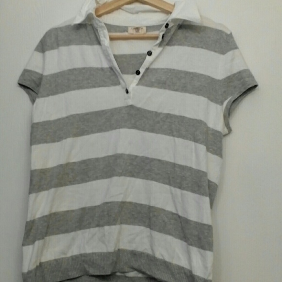 Lands' End Canvas cotton stretch top. Large - Picture 2 of 3