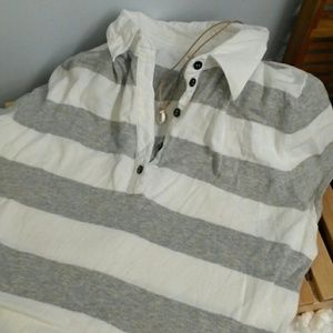 Lands' End Canvas cotton stretch top. Large